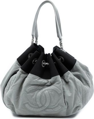 Chanel 2009-2010 Lambskin Stretch Spirit Cabas tote bag - Grigio