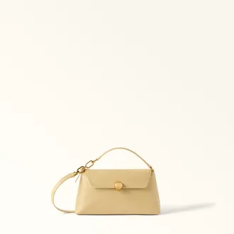 Furla Sfera Soft Borsa Mini Morning Giallo Pelle Nappa Donna