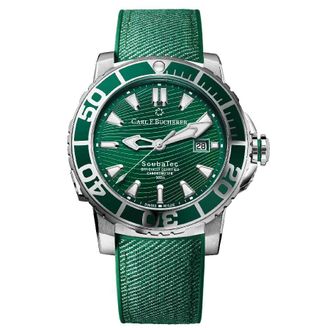 Bucherer Patravi ScubaTec Verde Automatic Chronometer Mens Watch 00.10632.23.93.01
