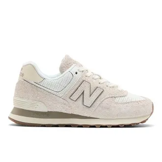 New Balance Donna 574 in Grigio, Pelle Scamosciata/Rete, Taglia 36.5