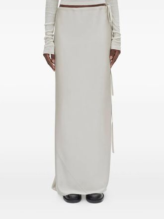 Ann Demeulemeester Eveline long skirt - Neutrals