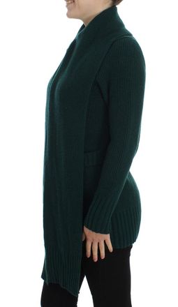 Dolce & Gabbana Womens Green Knitted Cashmere Cardigan Clothing