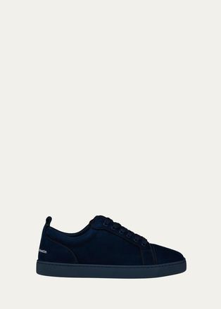 Christian Louboutin Mens Louis Jr Canopy Leather Low-Top Sneakers