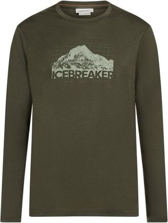 Icebreaker Merino 150 Tech Lite L/S Tee Aoraki Explorer Merinoshirt f&uuml;r Herren | oliv
