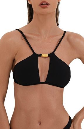 Vix Stacy Lauren Bikini Top in Black at Nordstrom, Size Medium