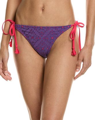 Johnny Was Eyelet String Bikini Bottom