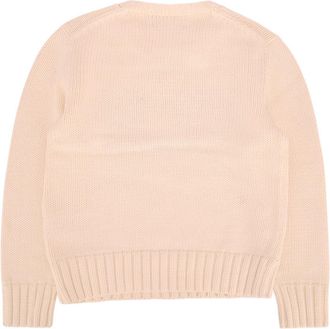 Polo Ralph Lauren American Flag-Intarsia Cotton Sweater - Beige