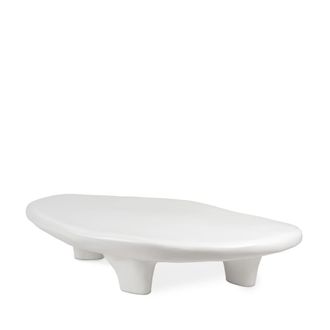 Koketto Home Mesa de centro blanca de 150 cm con dise&ntilde;o original