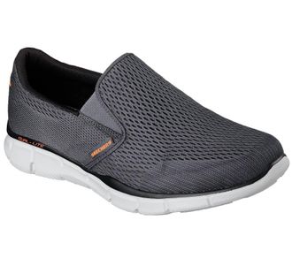 Skechers Mens Equalizer Comfort Slip On Shoes In Charcoal