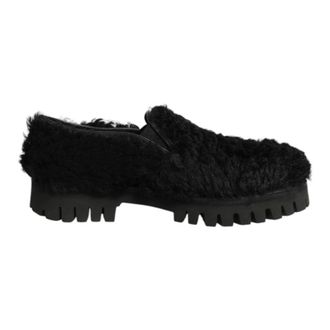 Dolce & Gabbana Loafers, male, Black, Size: 8 1/2 US Slippers Formal Dress