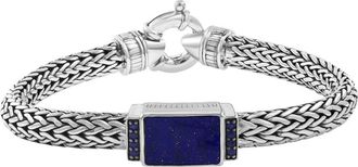 Effy Mens Sterling Silver Lapis Lazuli & Sapphire Bracelet in Blue at Nordstrom Rack
