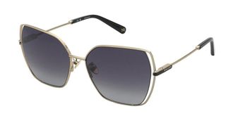 Nina Ricci SNR380 0300 Womens Sunglasses Gold Size 59
