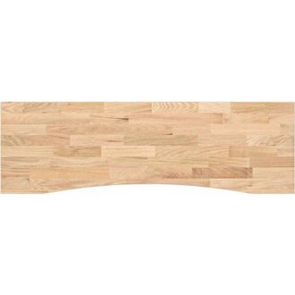 vidaXL vidaXL Piano Scrivania 160x50x2,5 cm Rovere Massello Non Trattato