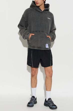SATISFY Logo Hoodie, Mens, Grey