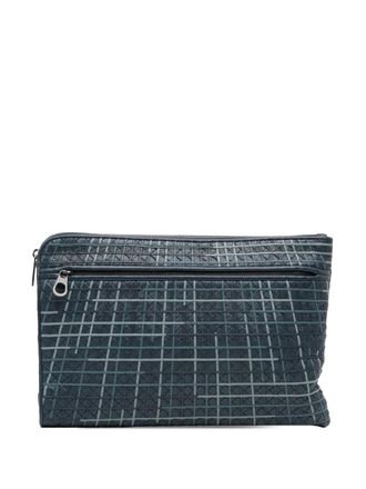 Bottega Veneta 2012-2025 Nappa Intrecciato Metropolis clutch bag - women - Nappa Leather - One Size - Blue