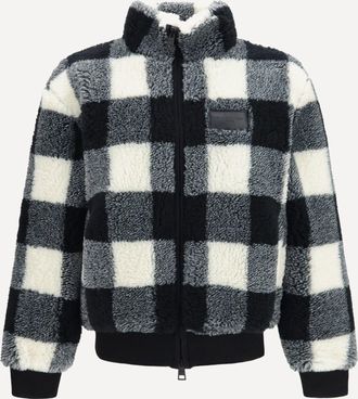 Givenchy Giacca teddy in misto lana a quadri Man L