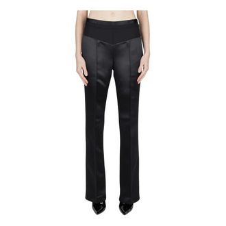 Helmut Lang Straight Trousers, female, Black, Size: M Tuxedo Pants