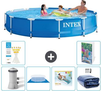 Intex Piscina Con Estructura Redonda - 366x76 Cm - 7-piezas S345