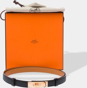 Herm&egrave;s Kelly 18 Belt - Black
