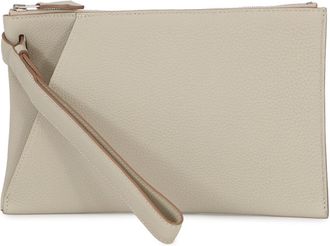 Herm&egrave;s Gris Tourterelle Togo Leather Clutch Bag (Pre-Owned)
