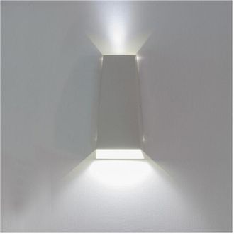 Trade Shop Trade Shop Traesio - Trade Shop - Applique Led A Parete Con Doppia Emissione Luminosa 6w Luce 6500k 4000k Xc-9042