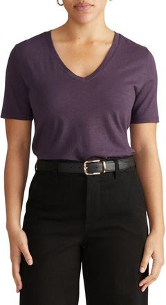 Universal Standard Light as Air V-Rex T-Shirt in Purple Jewel at Nordstrom, Size Xs