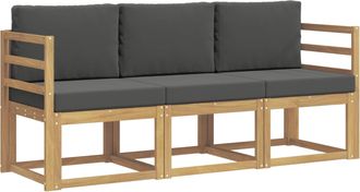 vidaXL Conjunto De Sof&aacute;s De Exterior 3 Uds. Vidaxl