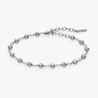 Alex and Ani Crystal Pebble Bracelet in Silver at Nordstrom