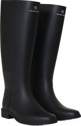 Anine Bing Womens Kari Rain Boots In Black