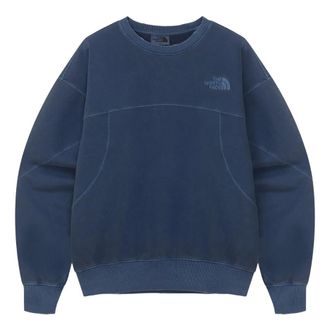The North Face White Label Dying Sweatshirt Asia Sizing Deep Blue NM5MQ50K