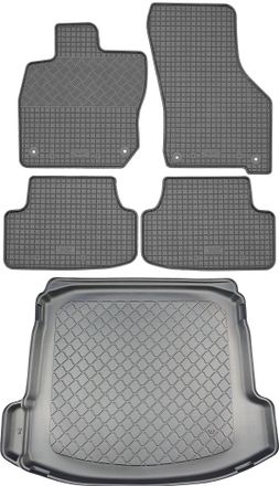 OEM Audi A3 8y Tfsi Tdi Sed&aacute;n (4 Puertas) Desde 04.2020 Set - Alfombrillas De Goma Para Coche + Alfombrilla Para Maletero