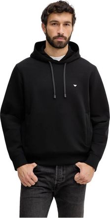 Emporio Armani Heren, Sweatshirts & Hoodies, Zwart, Maat: XL Katoen
