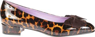 Carel Leopard Suede Ballerina