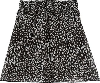The Kooples Womens Smocked Skirt In Multicolor