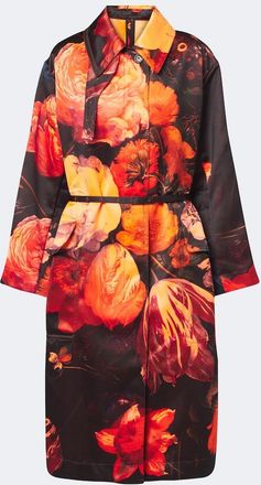 Dries Van Noten Floral belted coat