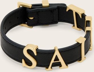 AllSaints Cow Leather Esta Saint Leather Bracelet, Size: One Size