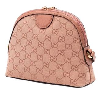 Gucci Pre-owned Ophidia Crossbody Bag - Dames - Pre-owned - Roze - Maat: ONE Size Leer