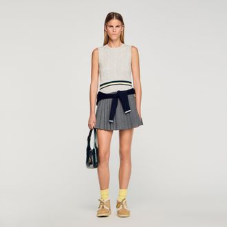 Sandro Pleated skort