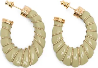 Gas Bijoux Earrings Green Cyclade Pm