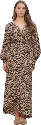 Omoda Om-Diva X BO Maxi Jurk - Dames - Wikkelkleedje - Veelkleurig - XS - Kleedjes