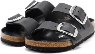 Birkenstock Womens Arizona Big Buckle Sandals In Black
