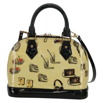 Louis Vuitton Alma Handbag Limited Edition Stickers Monogram Vernis Multicolour Patent_Leather Handbag (Pre-Owned)