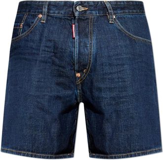 Dsquared2 Bro Denim Shorts - Heren - Denim shorts - Blauw - XL - Denim - Korte Broeken