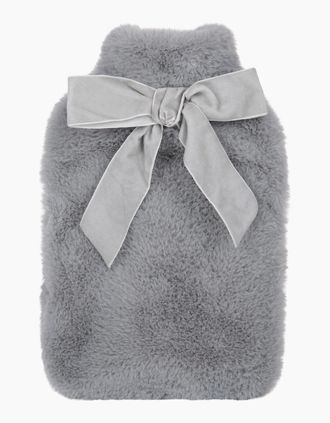 Mountain Warehouse Womens Mountain Warehouse 1.5L Faux Fur Hot Water Bottle - Grey - Size: ONE size
