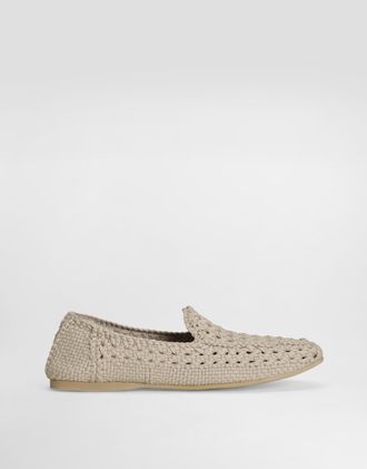Dolce & Gabbana Pantofola - Man Driver Shoes And Loafers Beige 41.5