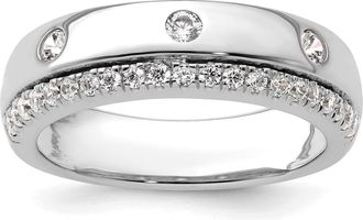 Diamond2Deal 14k Gold Lab Grown Diamond Wedding Band Ring 1/2Ct Clarity- VS Color- D-E