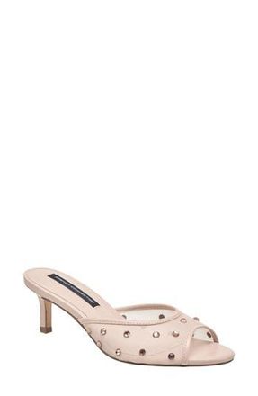 French Connection Rochelle Rhinestone Mesh Mule Sandal in Nude at Nordstrom Rack, Size 7