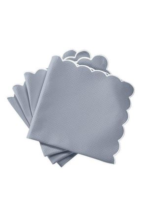Matouk Savannah Gardens Set of 4 Napkins in Hazy Blue at Nordstrom