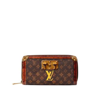 Louis Vuitton Monogram Brown Pvc Leather Long Wallet (Bi-Fold) (Pre-Owned)