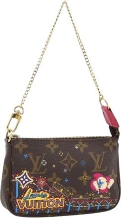 Louis Vuitton Pre-owned Mini Bags, female, Brown, Size: ONE SIZE Pre-owned Canvas Mini Bag